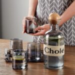 Cholé 5-Piece Glass Jug Set with Wooden Ball Stopper