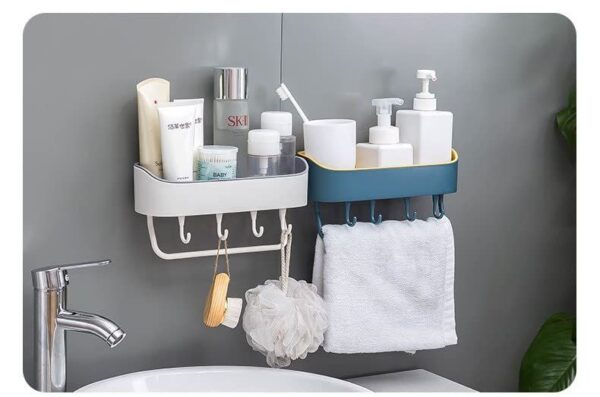 Multi-functional Shelf (Wall-Mounted Plastic Storage Rack)