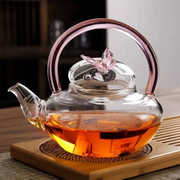 Heat-Resistant Glass Teapot / Firefox Safe Glass Kettle