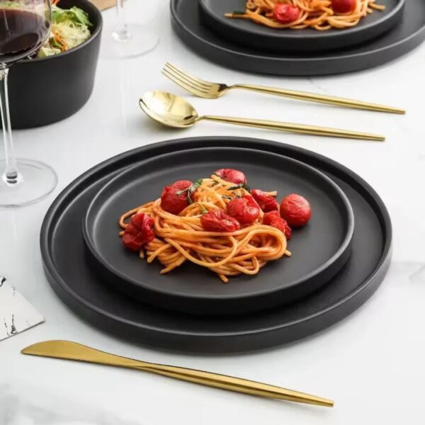 16 Pcs Dinner Set (Stone Lain Celina Black Stoneware)