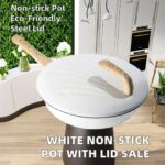 32 cm Granite Wok Pan / Medical Stone Non-Stick Frying Pan with Lid