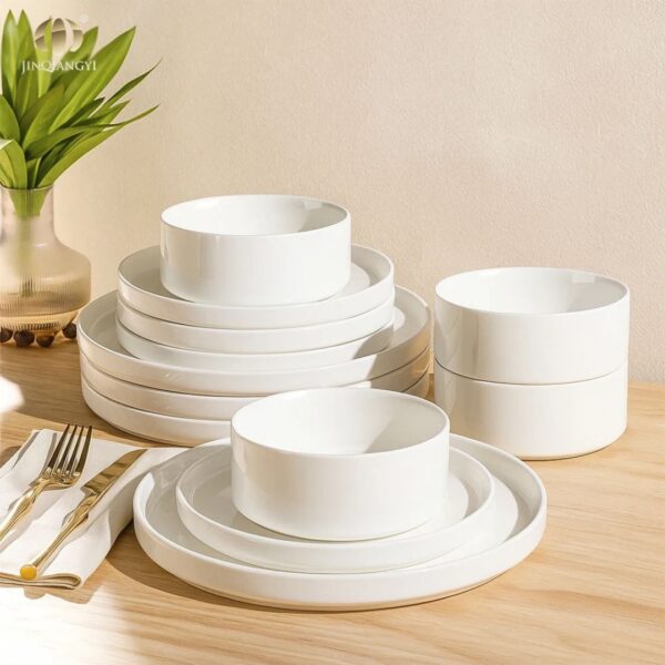 24 Pcs Dinner Set (Jinq Angyi White Porcelain)