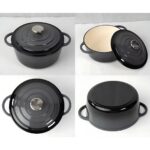 S. Chef Deluxe 4 Pcs Enamel Cast Iron Cookware Set