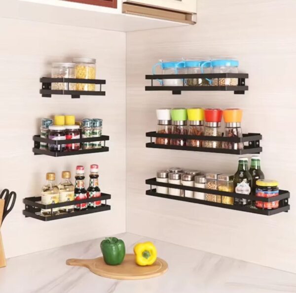 Wall Mounted Shelf (Metal Spice Rack / Shower Caddy)
