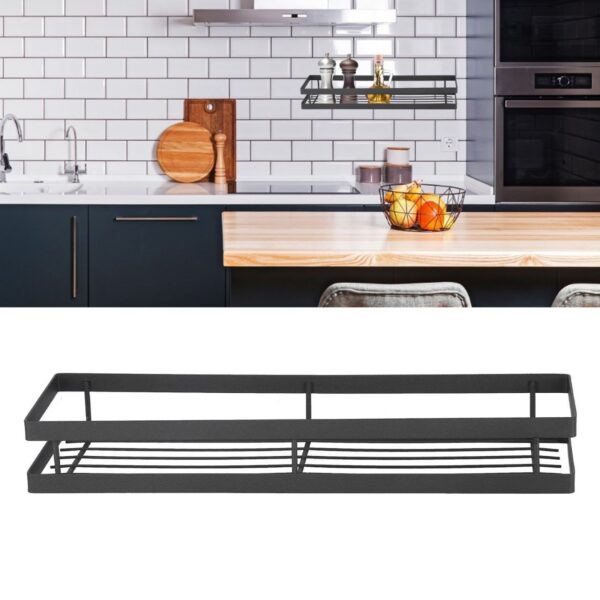 Wall Mounted Shelf (Metal Spice Rack / Shower Caddy)
