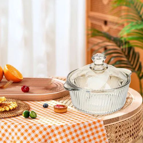 Glass Bowl / Casserole Dish with Lid