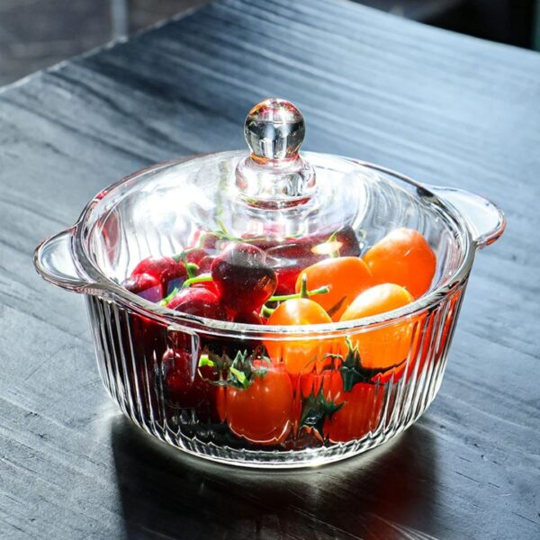 Glass Bowl / Casserole Dish with Lid