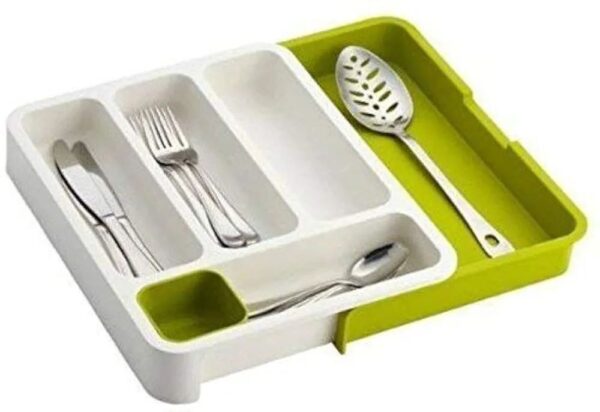 Expandable Cutlery Organizer Tray
