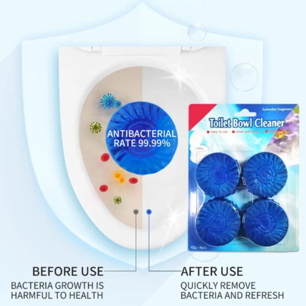 4 Pcs WC Cleaner: Dr. Mighty WC Power Blocks (4-in-1 Formula)