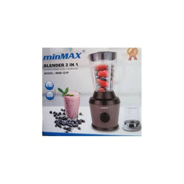 minMAX 2-in-1 Electric Blender with Grinding Mill