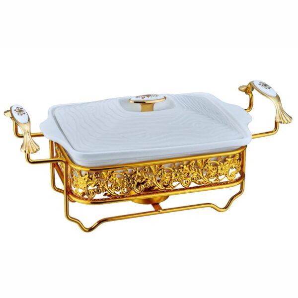 2.5 Liters Luxury Ceramic Chafing Dish Buffet Set