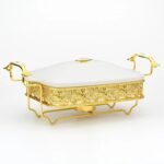 2.5 Liters Luxury Ceramic Chafing Dish Buffet Set