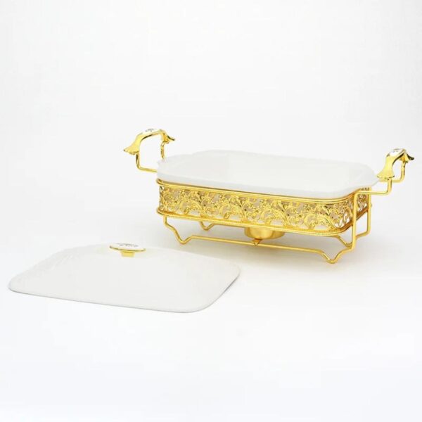 2.5 Liters Luxury Ceramic Chafing Dish Buffet Set