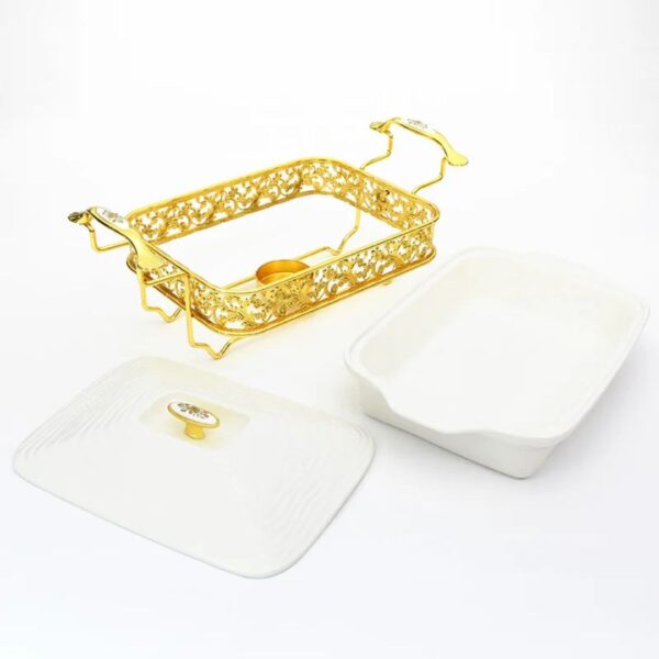 2.5 Liters Luxury Ceramic Chafing Dish Buffet Set