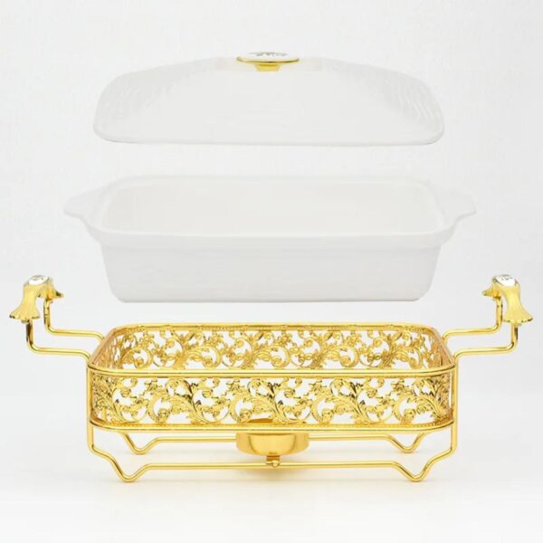 2.5 Liters Luxury Ceramic Chafing Dish Buffet Set