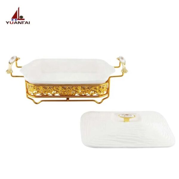 2.5 Liters Luxury Ceramic Chafing Dish Buffet Set