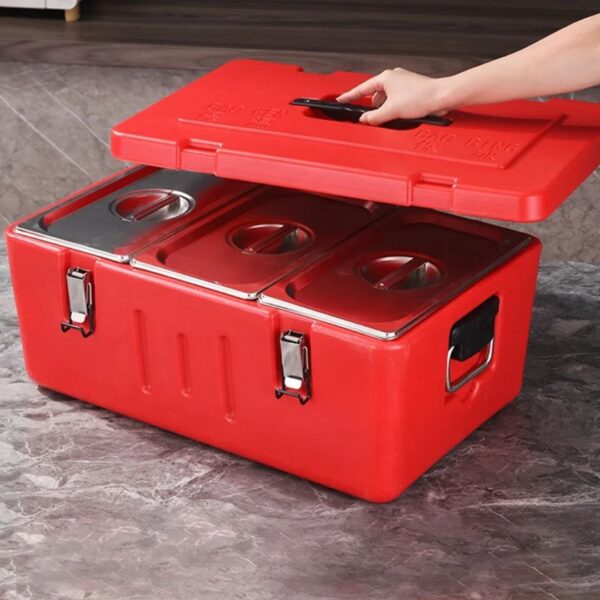40 Liters 3-Compartment Insulated Ice Barrel (Thermal Food Container)