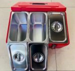 40 Liters 3-Compartment Insulated Ice Barrel (Thermal Food Container)