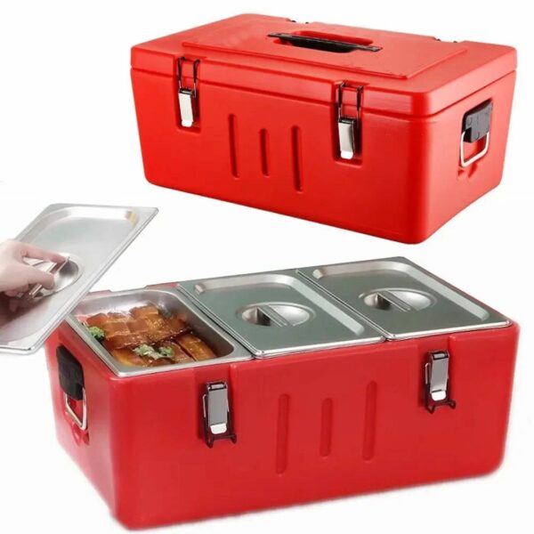 40 Liters 3-Compartment Insulated Ice Barrel (Thermal Food Container)