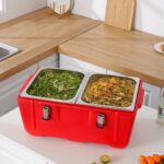 40 Liters 2-Compartment Insulated Ice Barrel (Food Warmer/Hot Box)