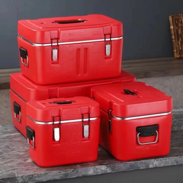 4 Pcs Insulated Ice Barrel Cooler Box Set