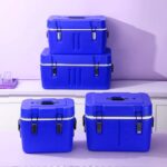 4 Pcs Insulated Ice Barrel Cooler Box Set