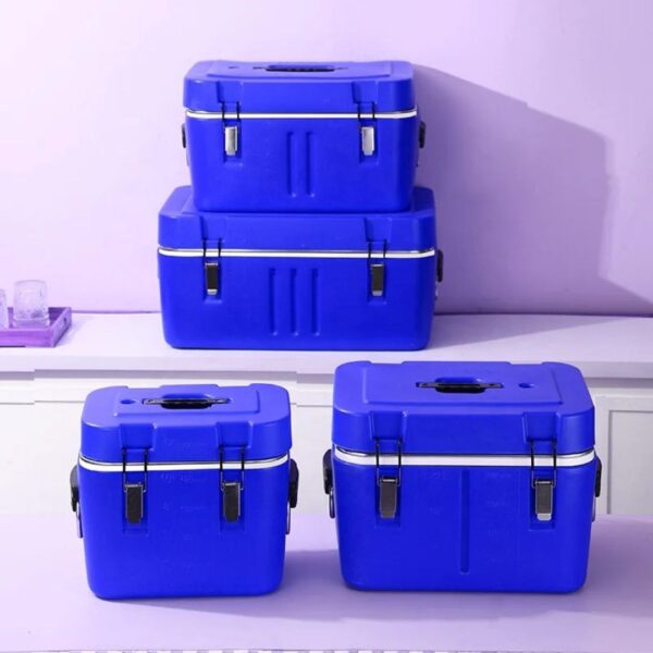 4 Pcs Insulated Ice Barrel Cooler Box Set
