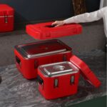 4 Pcs Insulated Ice Barrel Cooler Box Set