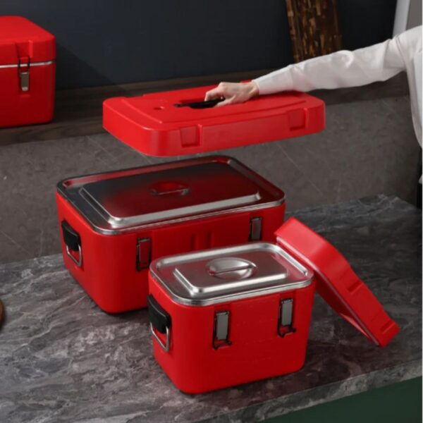 4 Pcs Insulated Ice Barrel Cooler Box Set