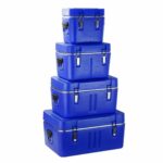4 Pcs Insulated Ice Barrel Cooler Box Set