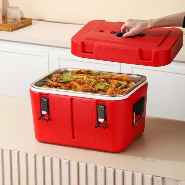 40 Liters 2-Compartment Insulated Ice Barrel (Food Warmer/Hot Box)