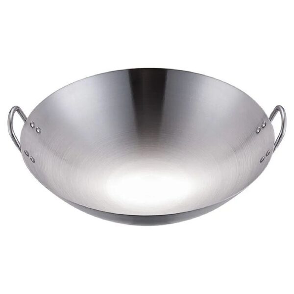50cm Stainless Steel Wok Pan with Dual Handles