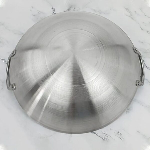 50cm Stainless Steel Wok Pan with Dual Handles