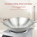 50cm Stainless Steel Wok Pan with Dual Handles