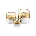 3 Pcs Luxury Stainless Steel Insulated Food Warmer Set