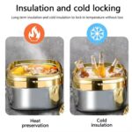 3 Pcs Luxury Stainless Steel Insulated Food Warmer Set