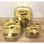 3 Pcs Luxury Stainless Steel Insulated Food Warmer Set