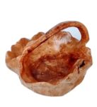 40-44cm Wooden Basket Bowl with Handle (Burl Root Wood)