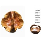 40-44cm Wooden Basket Bowl with Handle (Burl Root Wood)