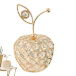 Elegant Crystal Apple Ornament Figurine
