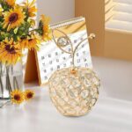 Elegant Crystal Apple Ornament Figurine