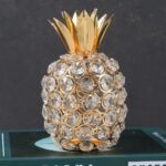 Elegant Crystal Pineapple Ornament Figurine