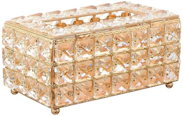 Rectangular Crystal Luxury Tissue Holder / Box Cover