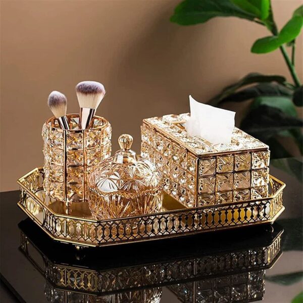 Rectangular Crystal Luxury Tissue Holder / Box Cover