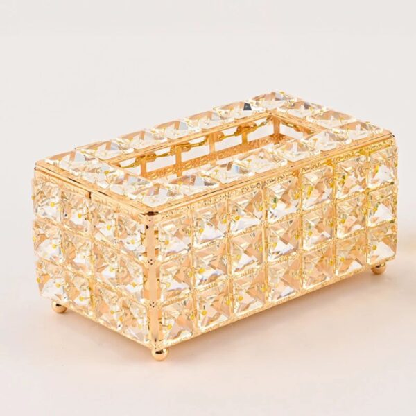 Rectangular Crystal Luxury Tissue Holder / Box Cover