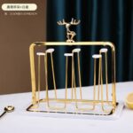 Luxury Gold Iron Mug Holder / Cup Drying Rack Tree