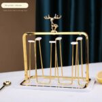 Luxury Gold Iron Mug Holder / Cup Drying Rack Tree