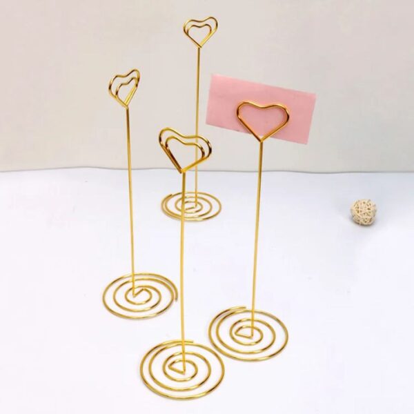 Heart-Shaped Display Board Holder / Table Number Stand