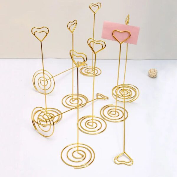 Heart-Shaped Display Board Holder / Table Number Stand