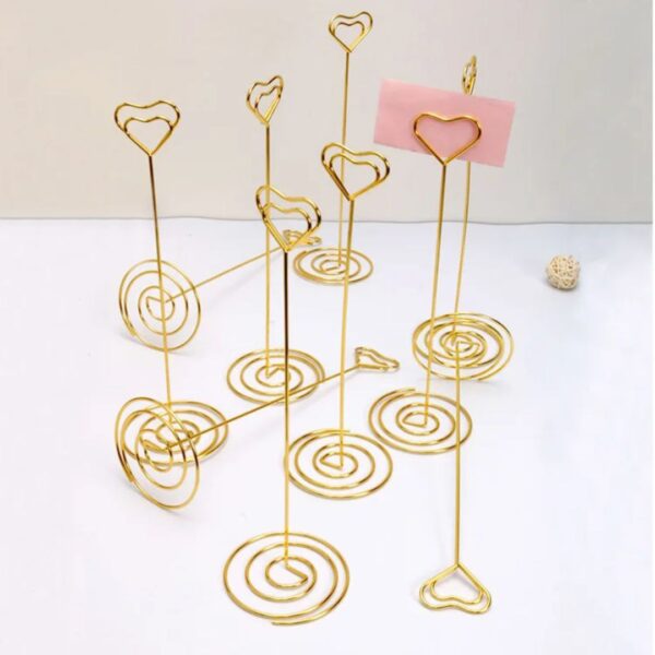 Heart-Shaped Display Board Holder / Table Number Stand